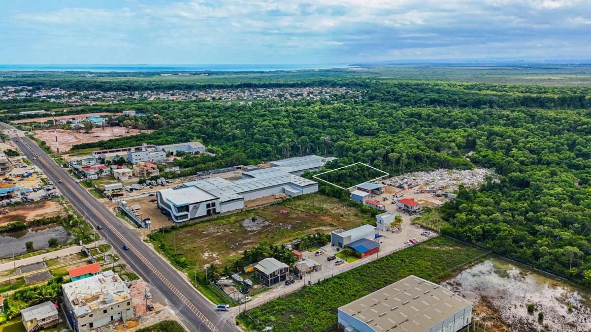 Commercial lot located one parcel off Philip S. W. Goldson Highway in Belize City